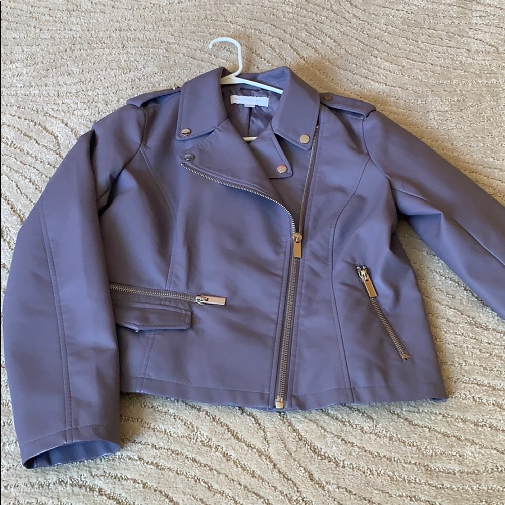 NY & CO LAVENDER MOTO JACKET